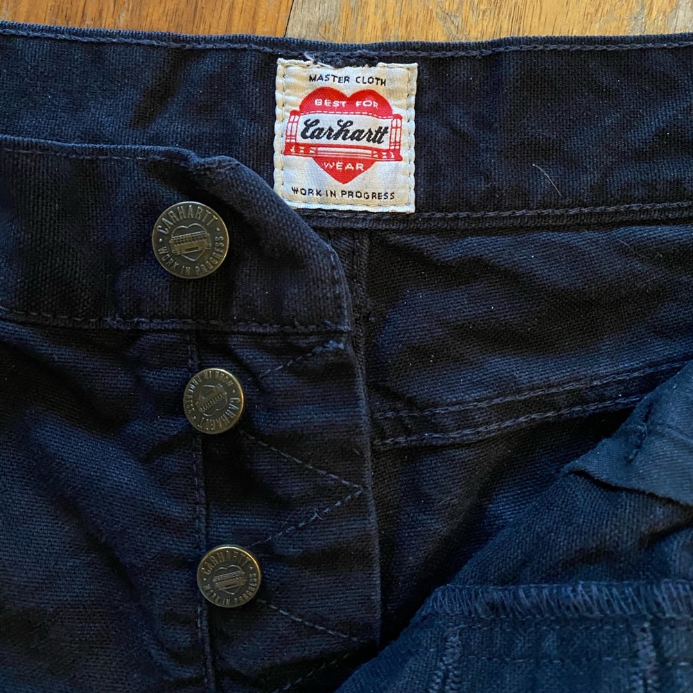 Carhartt WIP “Dawson” Black Canvas Selvedge Denim